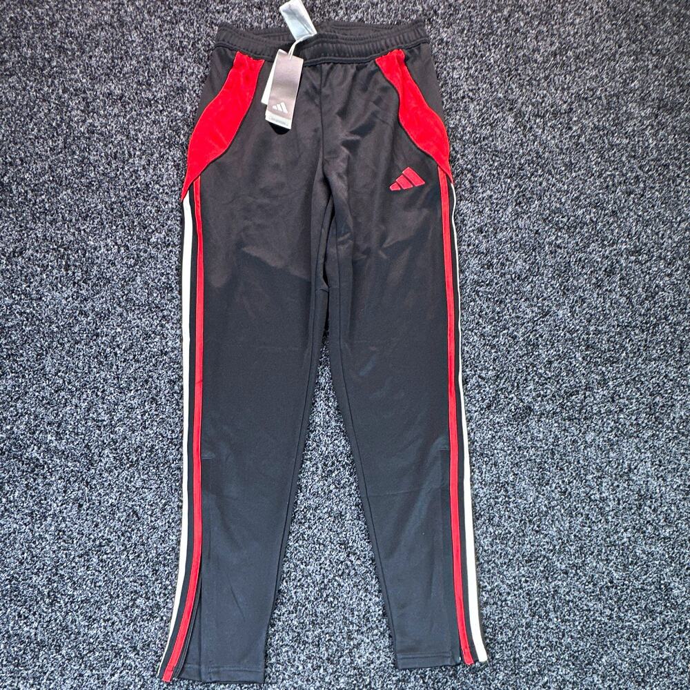 Adidas Tiro 24 Training Pants Men’s Small Black Red Soccer Track IV7270 NWT